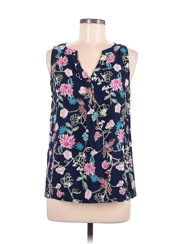 Kenar 100% Rayon Blue Sleeveless Blouse Size L - photo 1