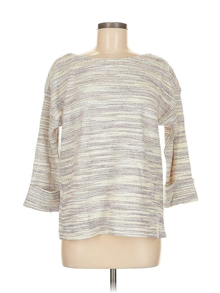 Pre-owned Talbots Pullover Sweater In White