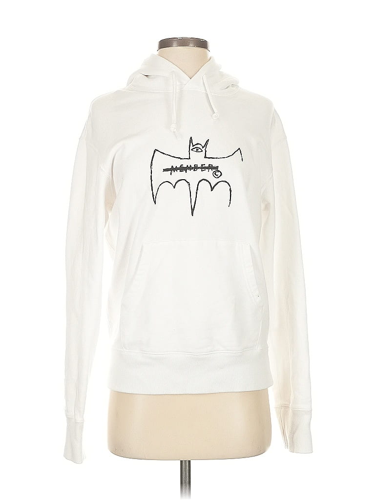 UT for Uniqlo 100% Cotton White Pullover Hoodie Size S - photo 1