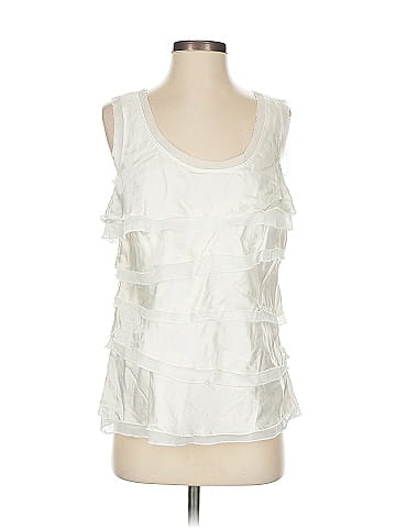 White House Black Market Sleeveless Silk Top (view 1)