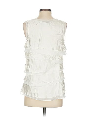 White House Black Market Sleeveless Silk Top (view 2)