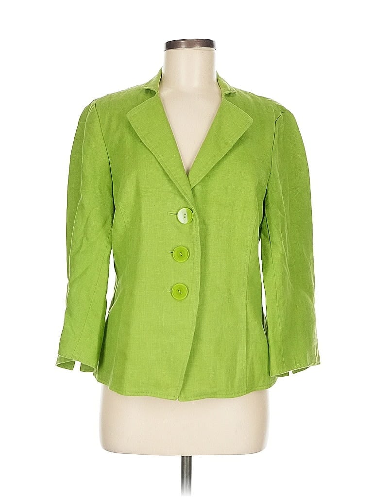 Worth 100% Linen Green Blazer Size 6 - photo 1