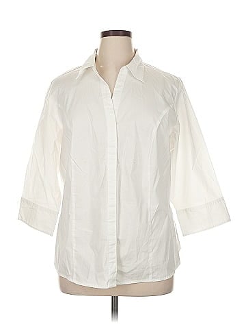 Riders by Lee 3/4 Sleeve Button-Down Shirt (view 1)