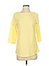 Belle By Kim Gravel Yellow 3/4 Sleeve T-Shirt Size XS - photo 1
