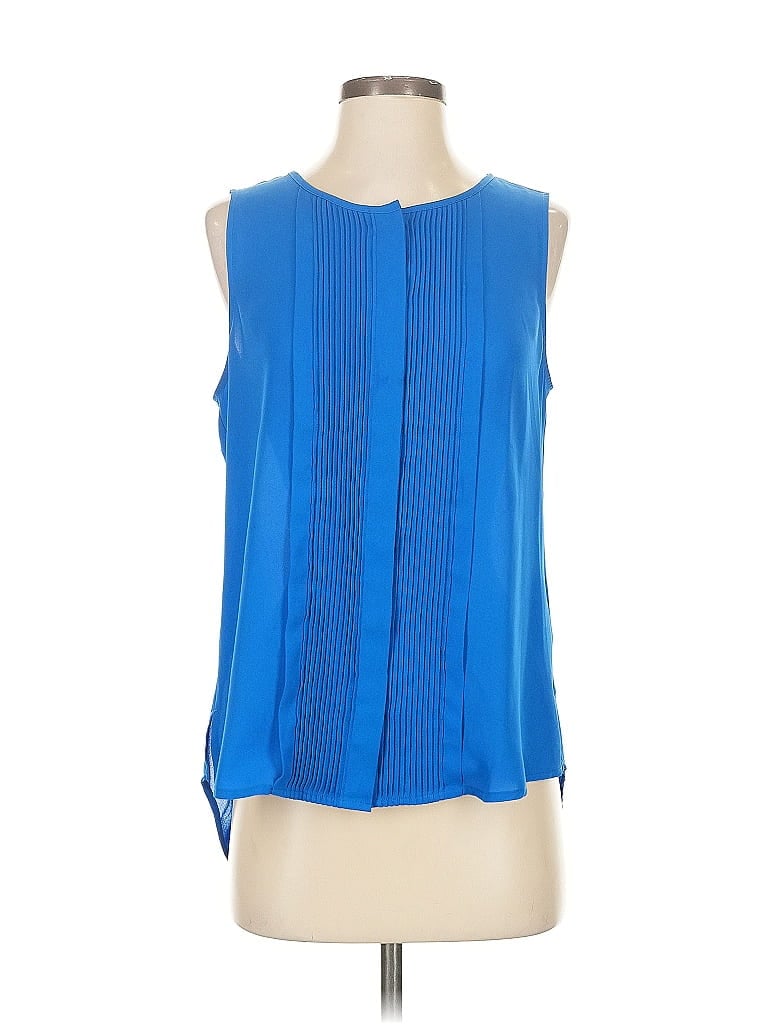 Banana Republic Factory Store 100% Polyester Blue Sleeveless Blouse Size S - photo 1