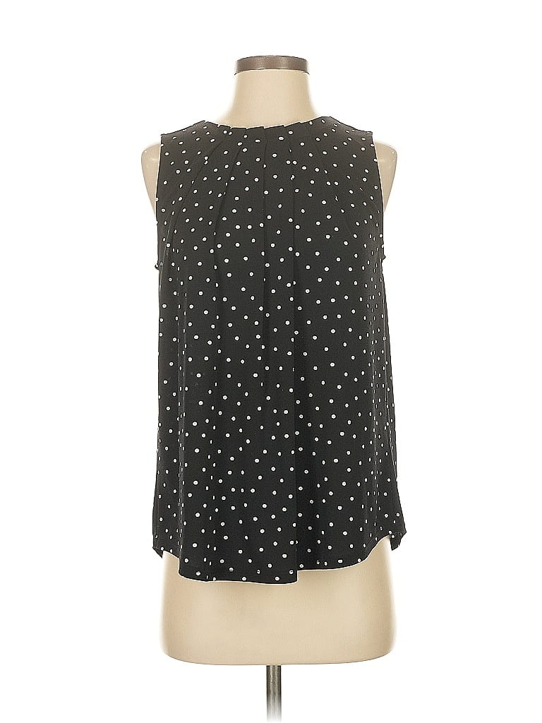 Pre-owned Adrianna Papell Sleeveless Blouse In Black