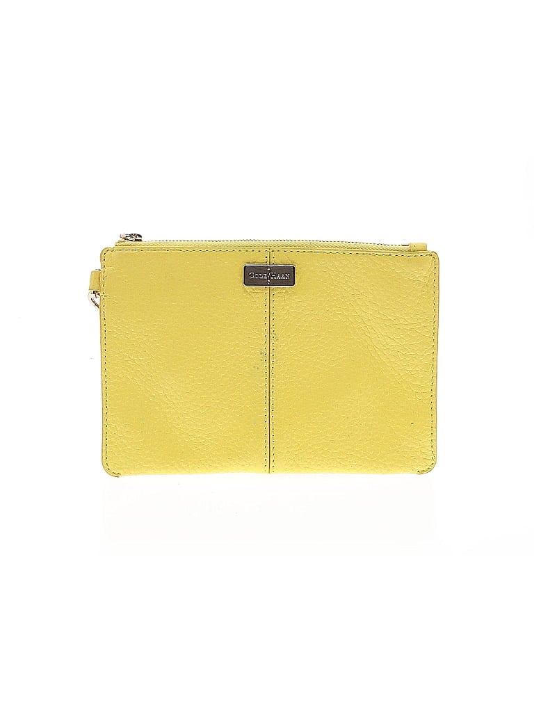 Cole Haan 100% Leather Yellow Leather Wristlet One size - photo 1