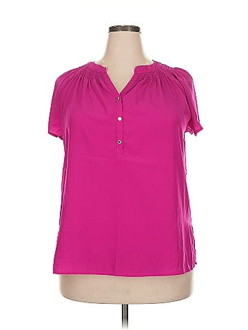 Dana Buchman Short Sleeve Blouse (view 1)
