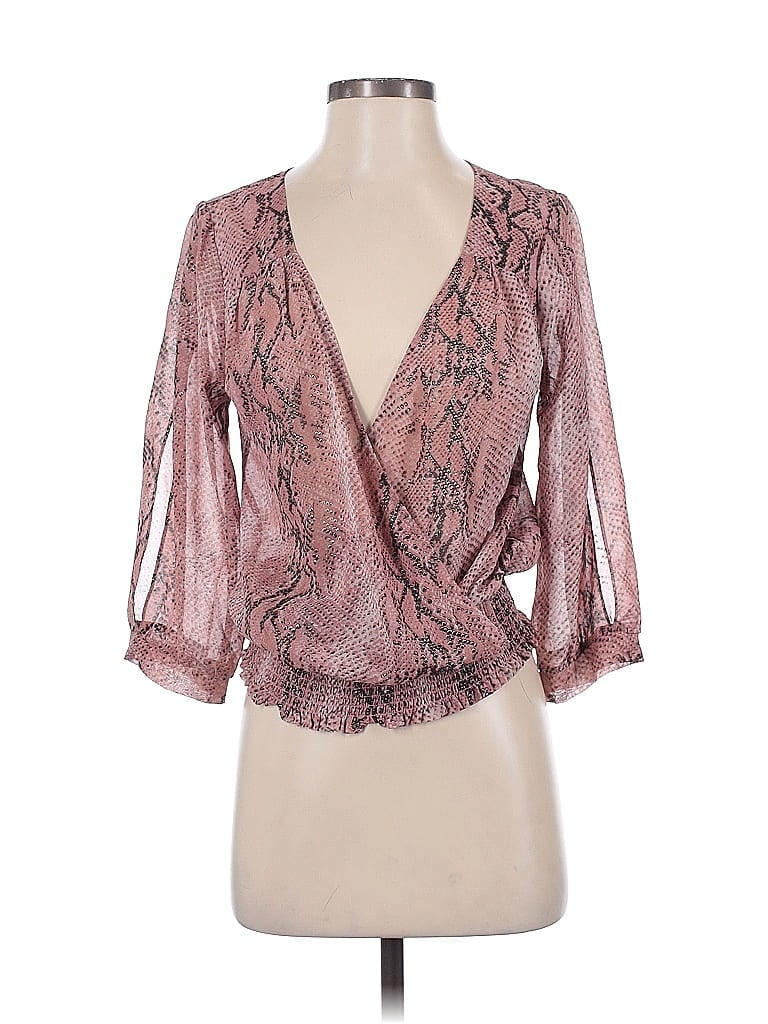 Arden B. 100% Polyester Pink 3/4 Sleeve Blouse Size XS - photo 1