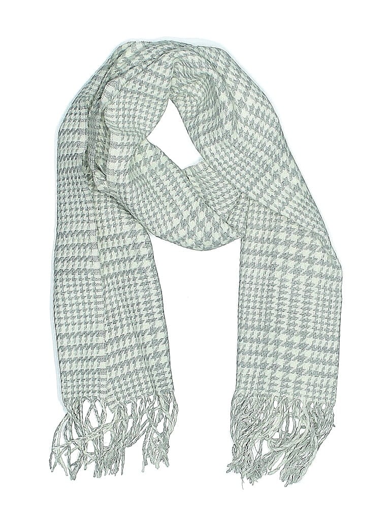ABG Accessories Houndstooth Green Gray Scarf One size - photo 1