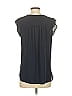 Ann Taylor LOFT 100% Polyester Black Blue Sleeveless Blouse Size S - photo 2