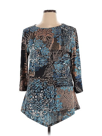 Lily by Firmiana 3/4 Sleeve Blouse (view 1)