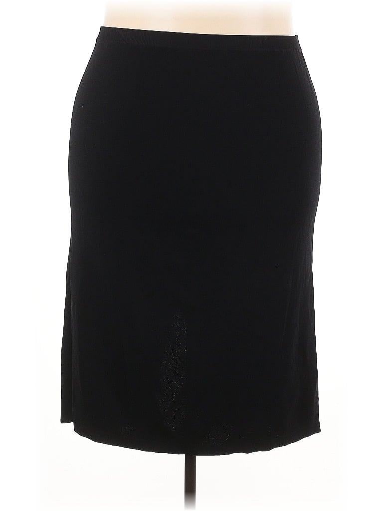 Pre-owned Dressbarn Formal Skirt In Black
