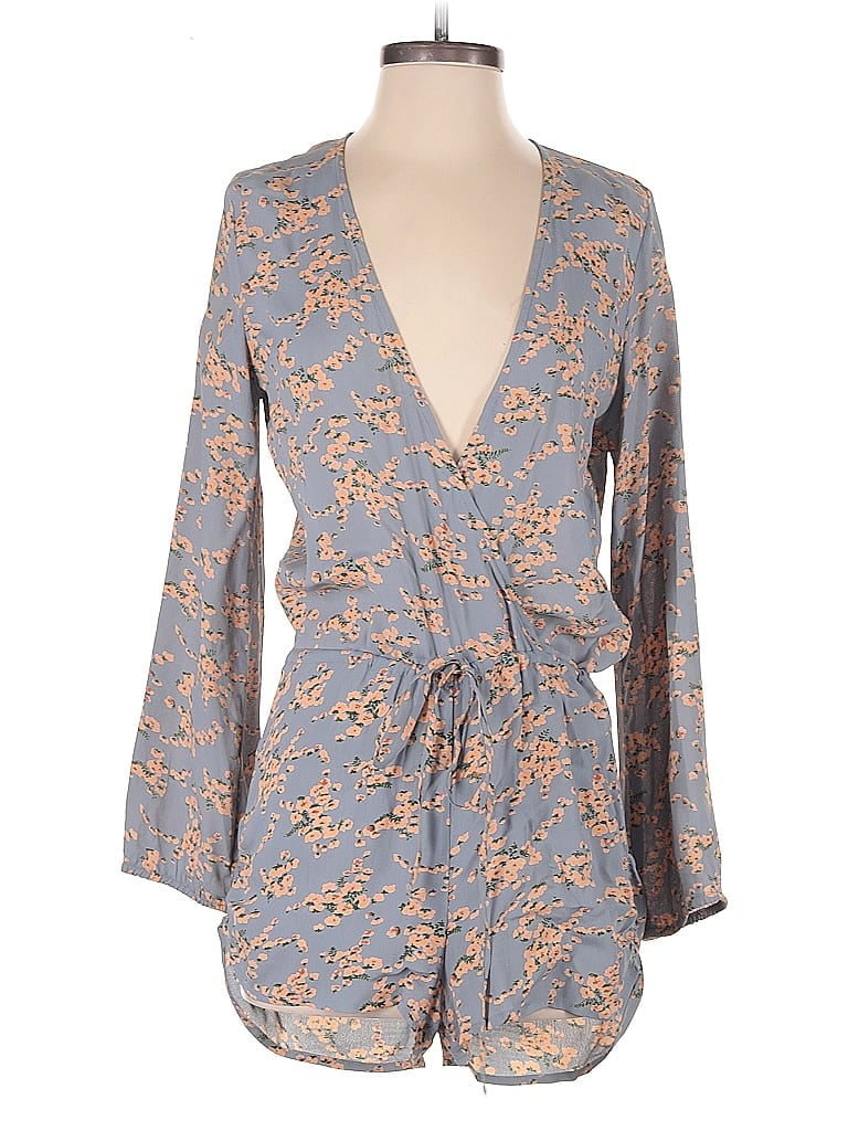 Pre-owned Flynn Skye Romper In Blue