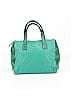 Olivia Harris 100% Leather Color Block Green Leather Satchel One size - photo 1