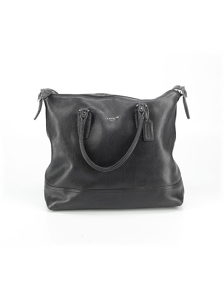Coach 100% Leather Black Leather Satchel One size - photo 1