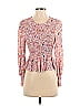 Dear John 100% Rayon Paisley Pink Long Sleeve Blouse Size XS - photo 1