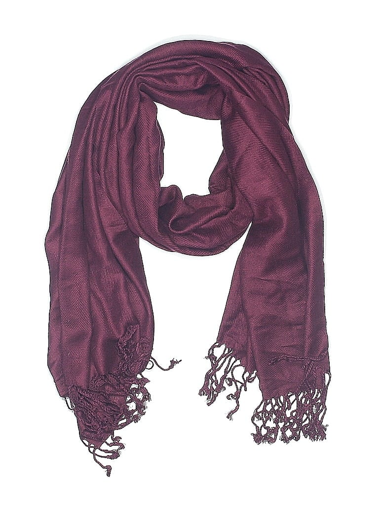 Unbranded Solid Burgundy Scarf One size - photo 1