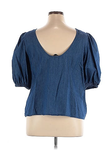 ELOQUII Short Sleeve Blouse (view 2)