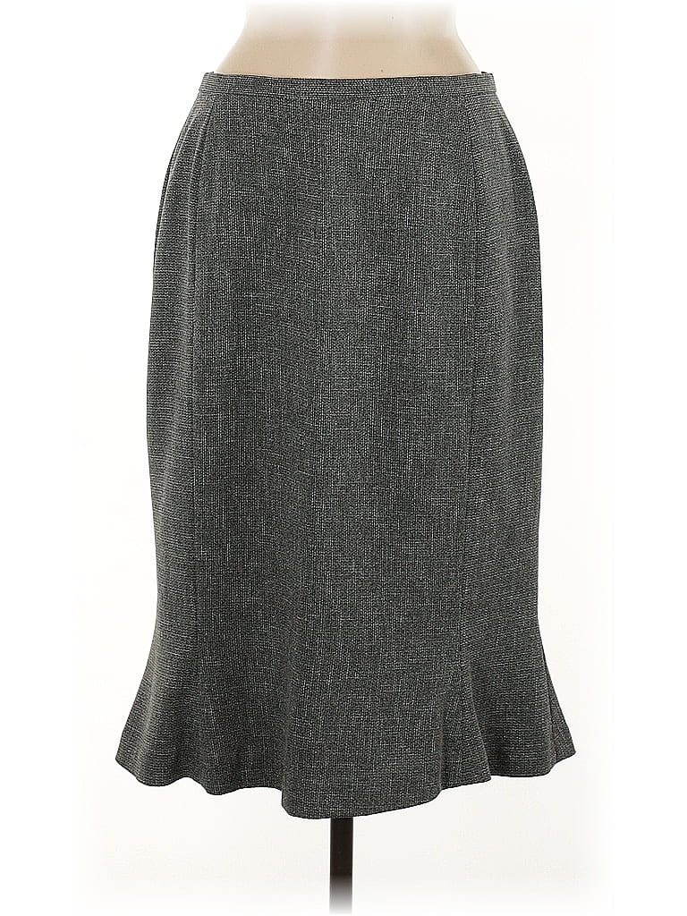 Pre-owned Doncaster Collection Formal Skirt In Gray
