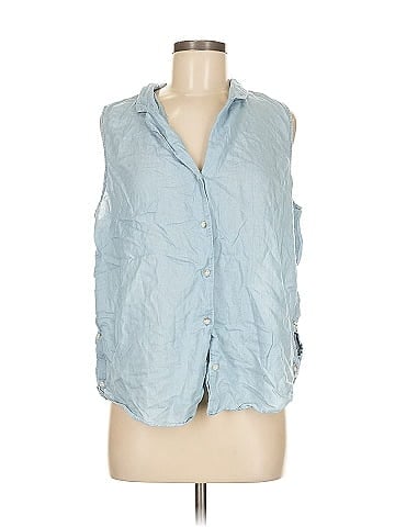 NYDJ Sleeveless Button-Down Shirt (view 1)