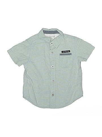CALVIN KLEIN JEANS Short Sleeve Button-Down Shirt (view 1)