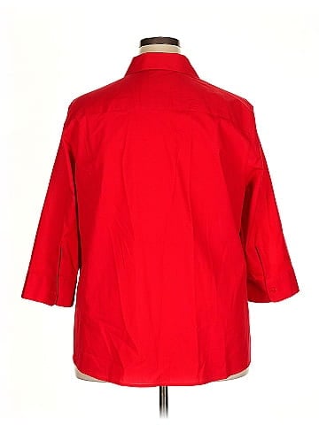 Foxcroft 3/4 Sleeve Button-Down Shirt (view 2)