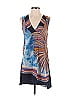 Tiny 100% Polyester Blue Orange Sleeveless Blouse Size XS - photo 1