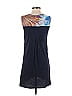 Tiny 100% Polyester Blue Orange Sleeveless Blouse Size XS - photo 2