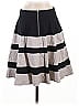 Amanda + Chelsea 100% Polyester Stripes Gray Casual Skirt Size 8 - photo 2