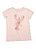 Crewcuts 100% Cotton Polka Dots Pink Short Sleeve T-Shirt Size 8 (big kids) - photo 1