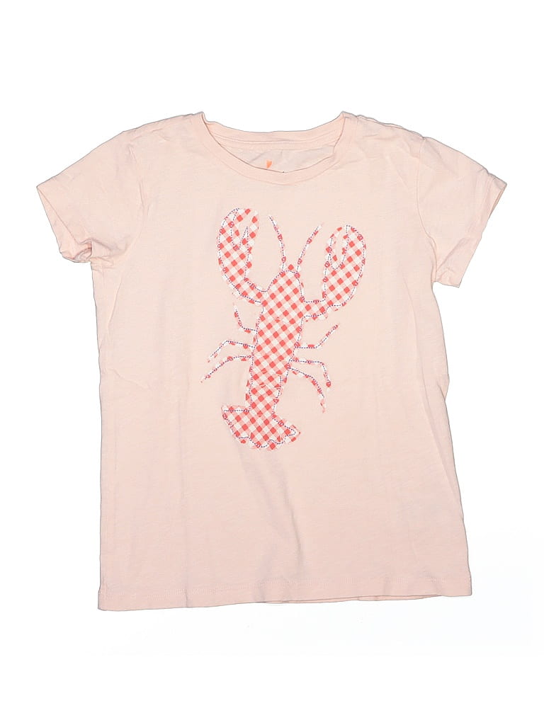 Crewcuts 100% Cotton Polka Dots Pink Short Sleeve T-Shirt Size 8 (big kids) - photo 1