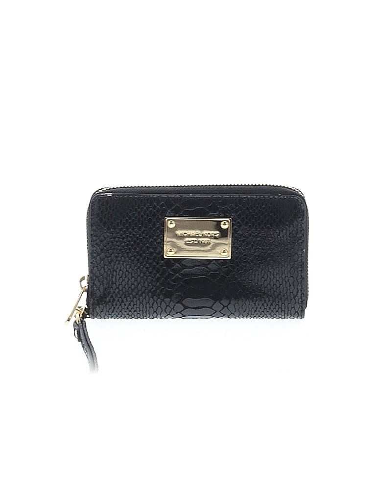 MICHAEL Michael Kors 100% Leather Black Leather Wristlet One size - photo 1
