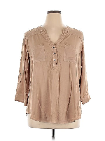 Torrid 3/4 Sleeve Button-Down Shirt (view 1)