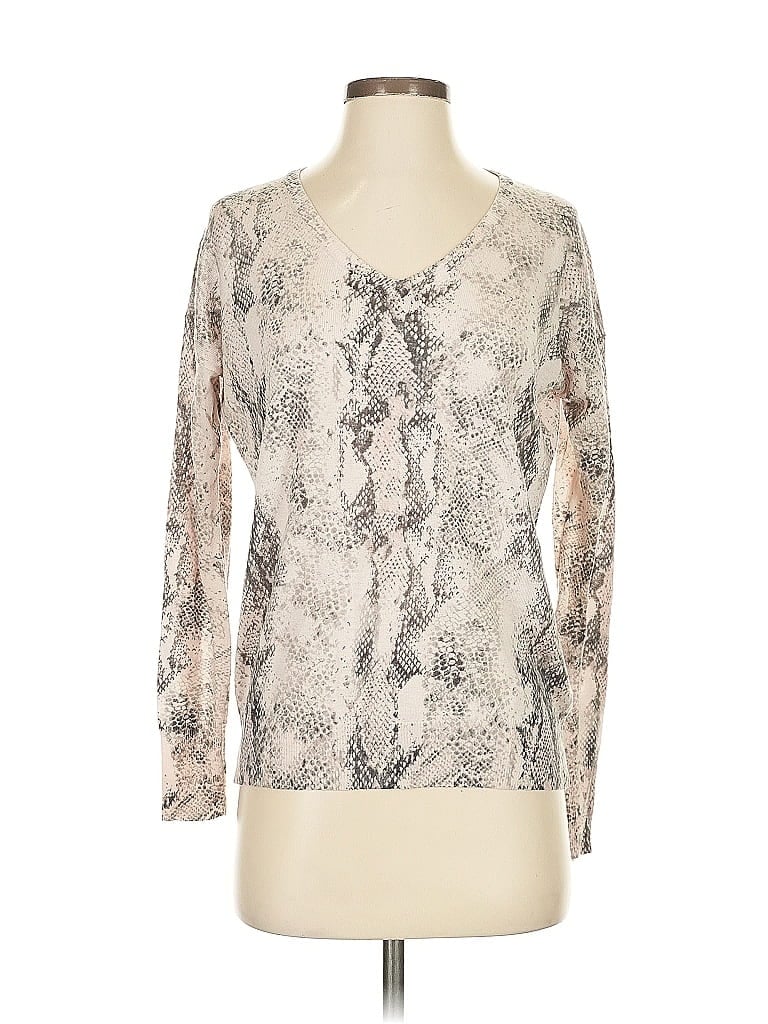 Pre-owned Olivaceous Pullover Sweater In Silver