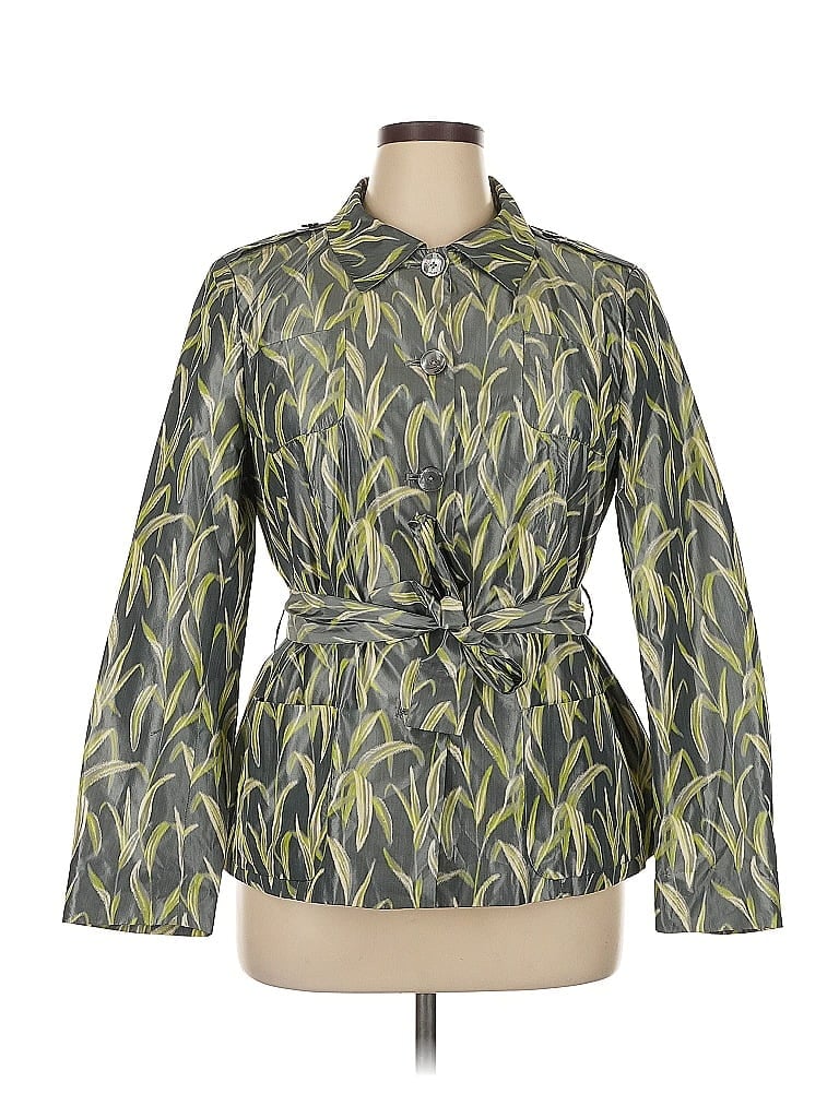 Pre-owned Rena Lange Jacket In Green