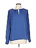 The Limited Blue Long Sleeve Blouse Size L - photo 1