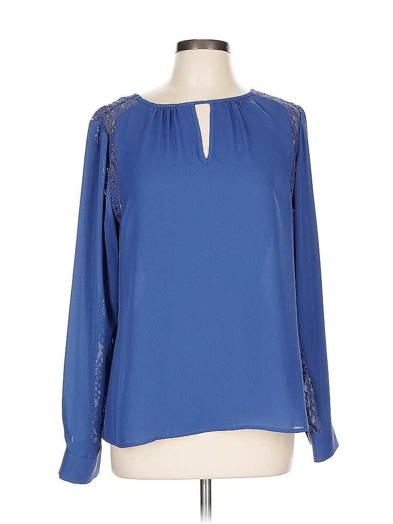 The Limited Blue Long Sleeve Blouse Size L - photo 1