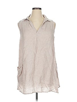 Sigrid Olsen Sleeveless Button Down Shirt