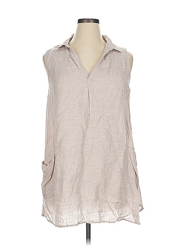 Sigrid Olsen Sleeveless Button-Down Shirt (view 1)