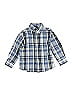 Nautica Plaid Blue Long Sleeve Button-Down Shirt 12-18 MO / 18 MO - photo 1