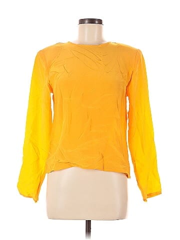 Laura & Jayne Long Sleeve Silk Top (view 1)