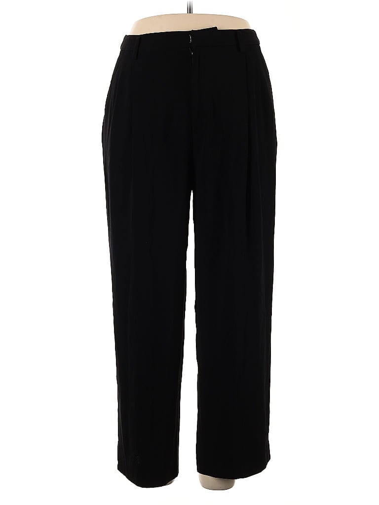 Linda Allard Ellen Tracy Solid Black Dress Pants Size 14 - photo 1