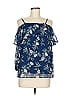 Fortune + Ivy 100% Polyester Blue Sleeveless Blouse Size M - photo 1