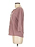 L.L.Bean 100% Organic Cotton Pink Brown 3/4 Sleeve T-Shirt Size M - photo 5