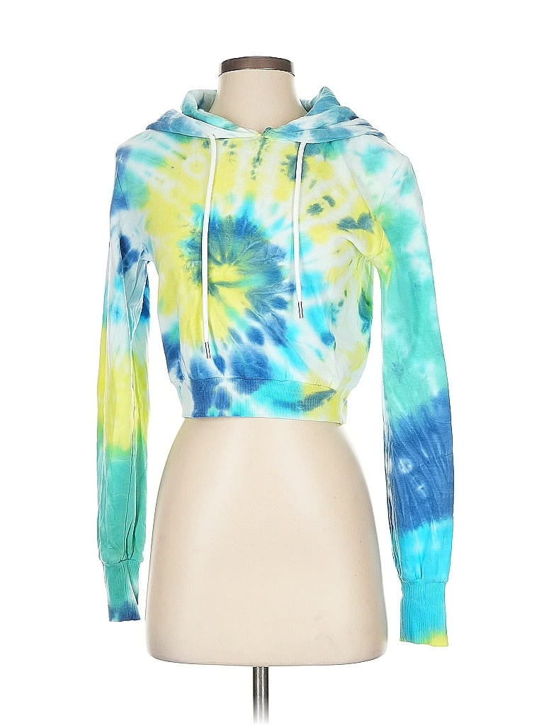 AFRM Tie-dye Blue Pullover Hoodie Size XS - photo 1