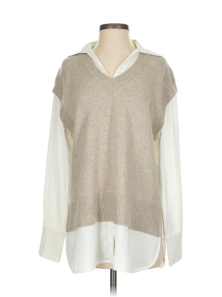 Elan Tan Sweater Vest Size S - photo 1