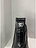 Chanel 100% Leather Gray Black Vintage Ankle Boots Size EU 38 1/2 - photo 5