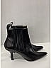 Chanel 100% Leather Gray Black Vintage Ankle Boots Size EU 38 1/2 - photo 10