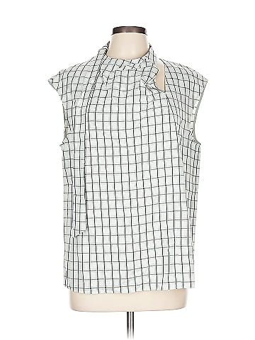 Tibi Sleeveless Button-Down Shirt (view 1)